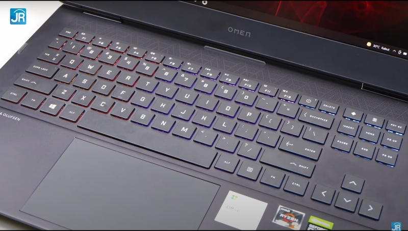 Review OMEN by HP 16-c0093AX: Super Kencang dengan AMD Ryzen 9 dan RTX3070! 20 keyboard 2
