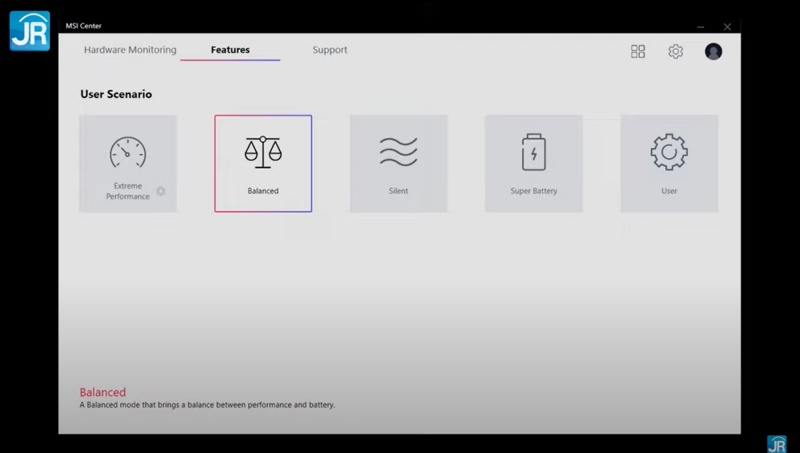 Review MSI GE76 Raider (2021): Monster Gaming dengan Spesifikasi Tinggi dan Layar 360 Hz 1 msi center performance mode