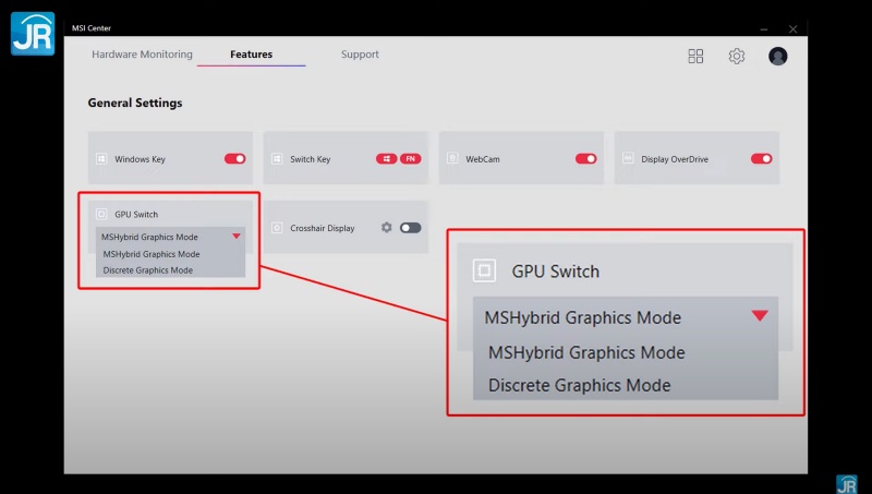 Review MSI GE76 Raider (2021): Monster Gaming dengan Spesifikasi Tinggi dan Layar 360 Hz 8 msi center