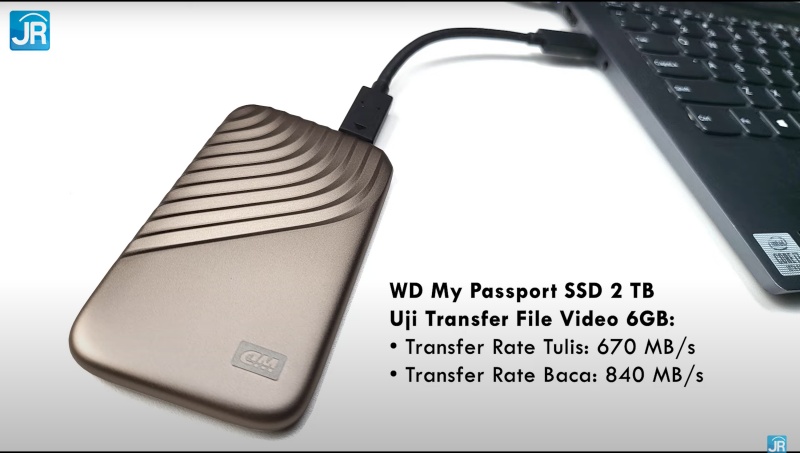 Review WD My Passport SSD: Super Kencang dan Aman 11 uji transfer 6gb