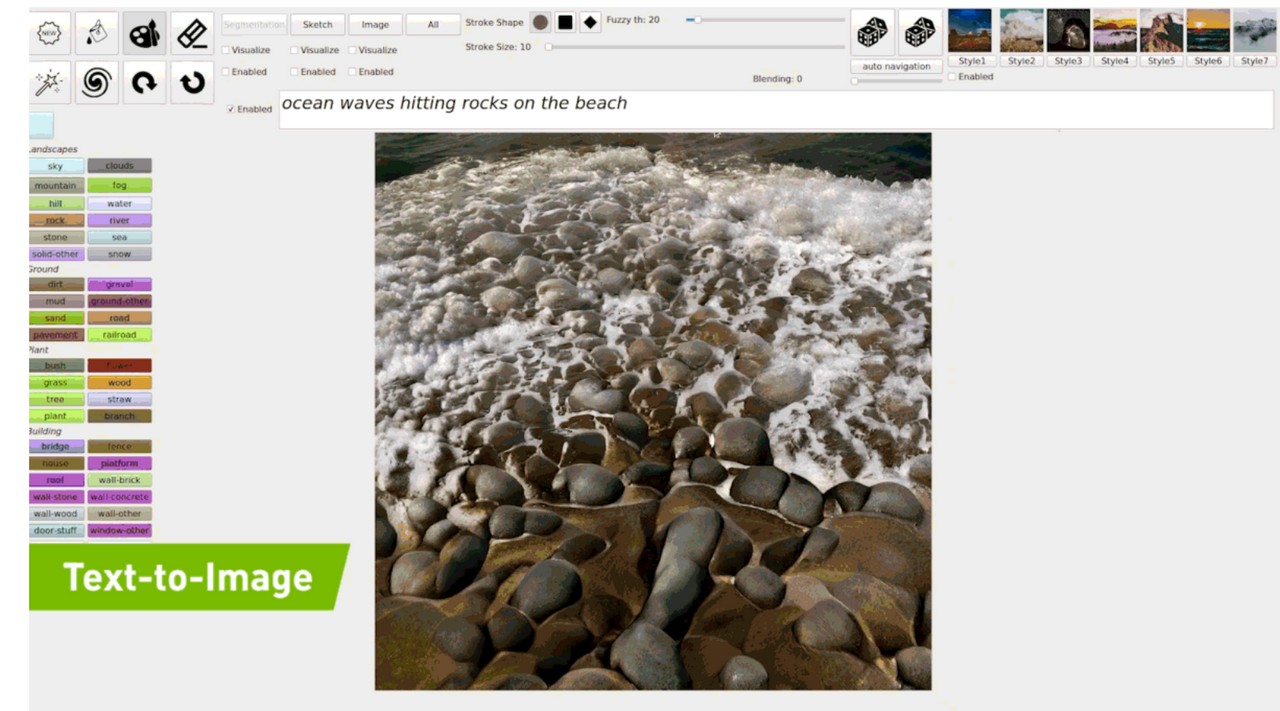 NVIDIA Demokan GauGAN2, Teknologi AI untuk Menggambar Lewat Teks 21 NVIDIA GauGAN2