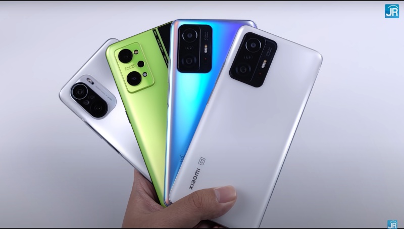 (VIDEO) VERSUS! Poco F3 vs realme GT Neo 2 vs Xiaomi 11T vs Xiaomi 11T Pro 33 adu banding smartphone 3