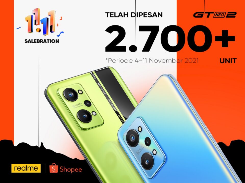 Direct Release: realme GT Neo2 dan realme narzo 50i Laris Manis di 11.11 SALEbration 2 realmeGT Neo2 11.11