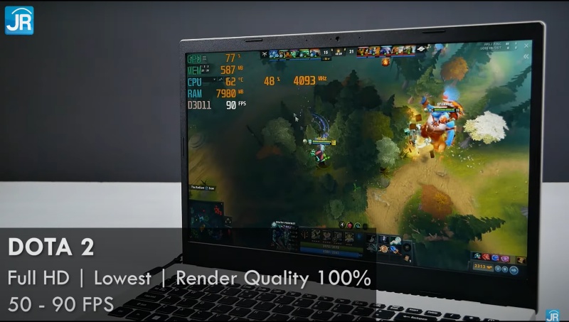 Review Acer Aspire Vero: Laptop dari Bahan Daur Ulang 15 tes gaming 2 1
