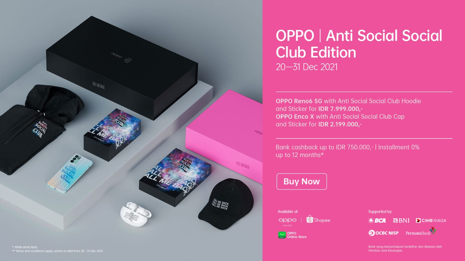 Direct Release: Permintaan Tinggi, Koleksi Eksklusif ‘ASSC X OPPO Reno6 5G & OPPO Enco X’ Kini Tersedia di OPPO Gallery dan Shopee 1 OPPO X ASSC
