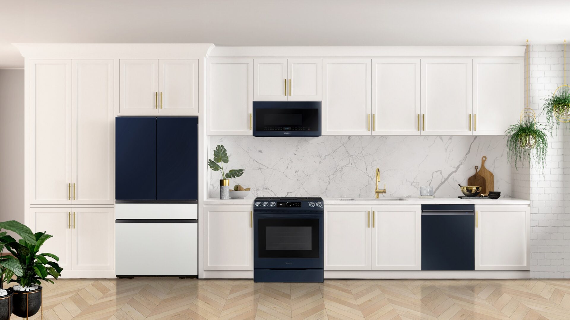 Direct Release: Samsung Perkenalkan Bespoke French Door Pertama, Menambah Jajaran Kulkas Bespoke 3 Bespoke Kitchen Navy