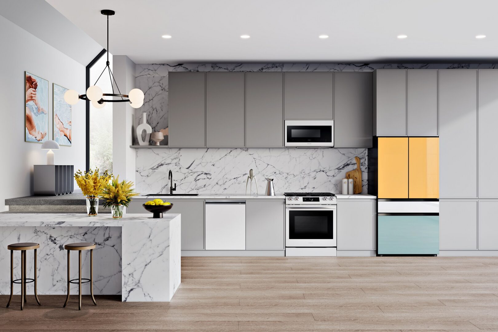 Direct Release: Samsung Perkenalkan Bespoke French Door Pertama, Menambah Jajaran Kulkas Bespoke 1 Bespoke Kitchen White