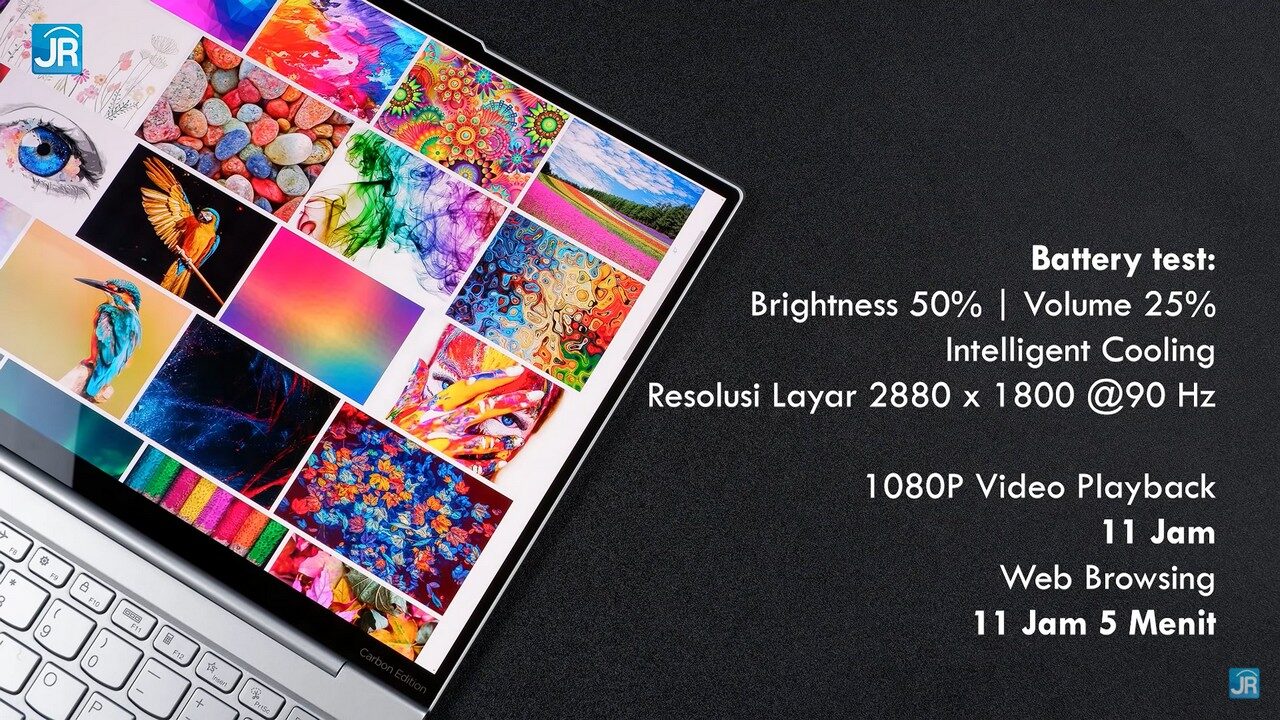 Review Lenovo Yoga Slim 7 Carbon: Tipis, Ringan, OLED QHD+ 90 Hz, AMD 8-Core, GPU NVIDIA 1 Review Lenovo Yoga Slim 7 Carbon