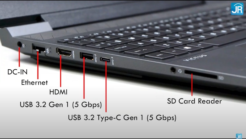 Review Victus by HP 16-e0084AX: Laptop Gaming Kencang, Dingin dan Terjangkau dengan AMD Ryzen 7 14 konektor 2