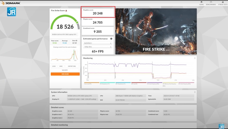 Review Lenovo Legion Slim 7 AMD: Laptop Tipis nan Kencang dengan Ryzen dan GeForce RTX 14 3dmark 2 1