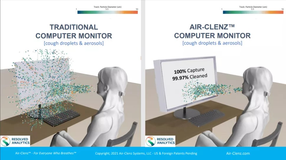 Air-Clenz Pamerkan Monitor Dengan Sistem Pembersih Udara 2 Air-Clenz Monitor dengan  pembersih udara