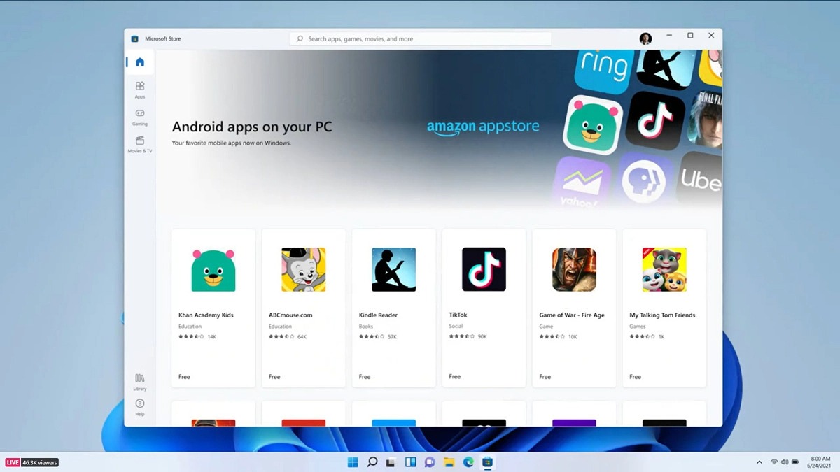 Bulan Depan, Aplikasi Android Sudah Bisa Dicoba di Windows 11 14 Aplikasi Android di Windows 11