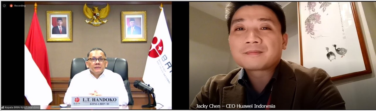 Direct Release: Dukung Strategi Nasional AI, Huawei Perkuat Kerja Sama dengan BRIN lewat Kontribusi Perangkat dan Pelatihan AI 37 Kepala BRIN Dr. Laksana Tri Handoko M.Sc kiri dan CEO Huawei Indonesia Jacky Chen