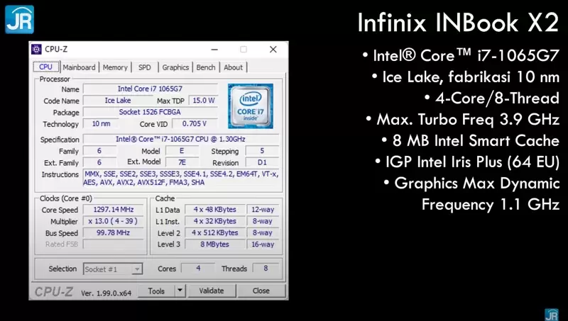 Review Infinix INBook X2: Keren, Terjangkau, dan Lengkap dengan Fitur Baru 4 cpuz 4