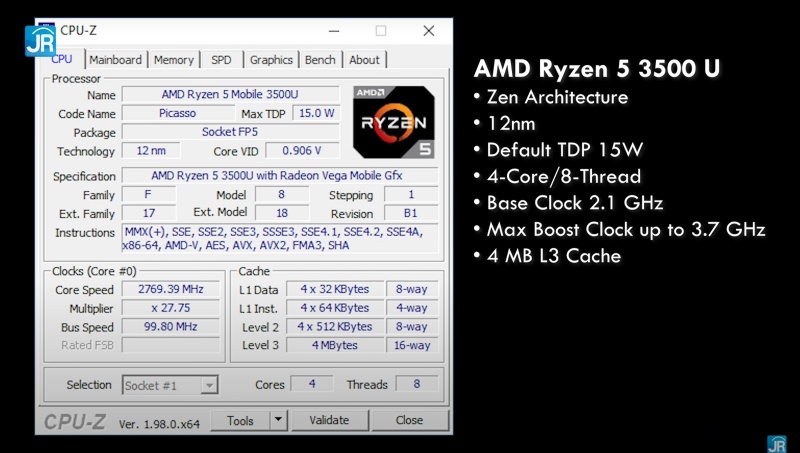 Review Axioo Slimbook 14: Laptop Murah dengan Ryzen 3 dan Ryzen 5 5 cpuz ryzen 5