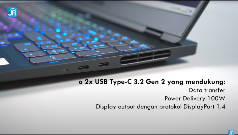 Review Lenovo Legion Slim 7 AMD: Laptop Tipis nan Kencang dengan Ryzen dan GeForce RTX 20 konektor 1 5