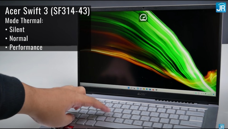 Review Acer Swift 3 Ryzen 5000 (SF314-43): Kencang dgn AMD Ryzen 5000 1 mode thermal