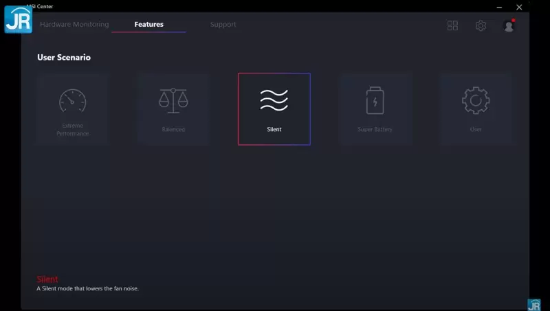 Review MSI Bravo 15 B5DD-046ID: Laptop Gaming Murah dengan AMD Ryzen dan Radeon 1 performance profile
