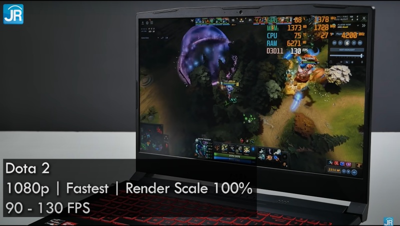 Review MSI Bravo 15 B5DD-046ID: Laptop Gaming Murah dengan AMD Ryzen dan Radeon 1 tes gaming 2