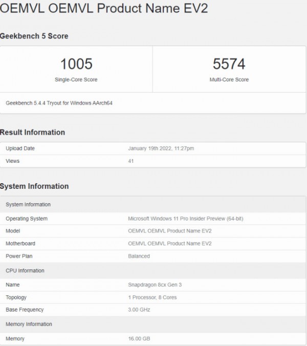 Microsoft Tengah Persiapkan Laptop dengan Snapdragon 8cx Gen 3 2 OEMVL product name EV2
