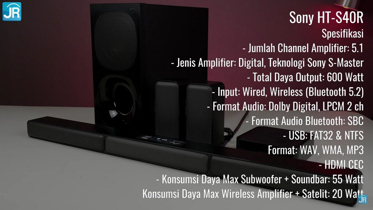 Review Sony HT-S40R:  review Sony HT S40R