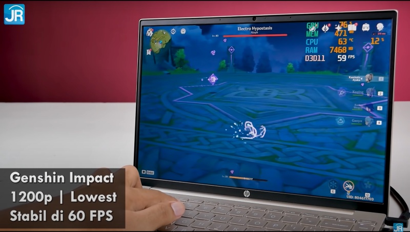 Review HP Pavilion Aero 13 - be0002AU/be0003AU: Super Ringan, Performa Tinggi, Layar Memukau 8 gaming test