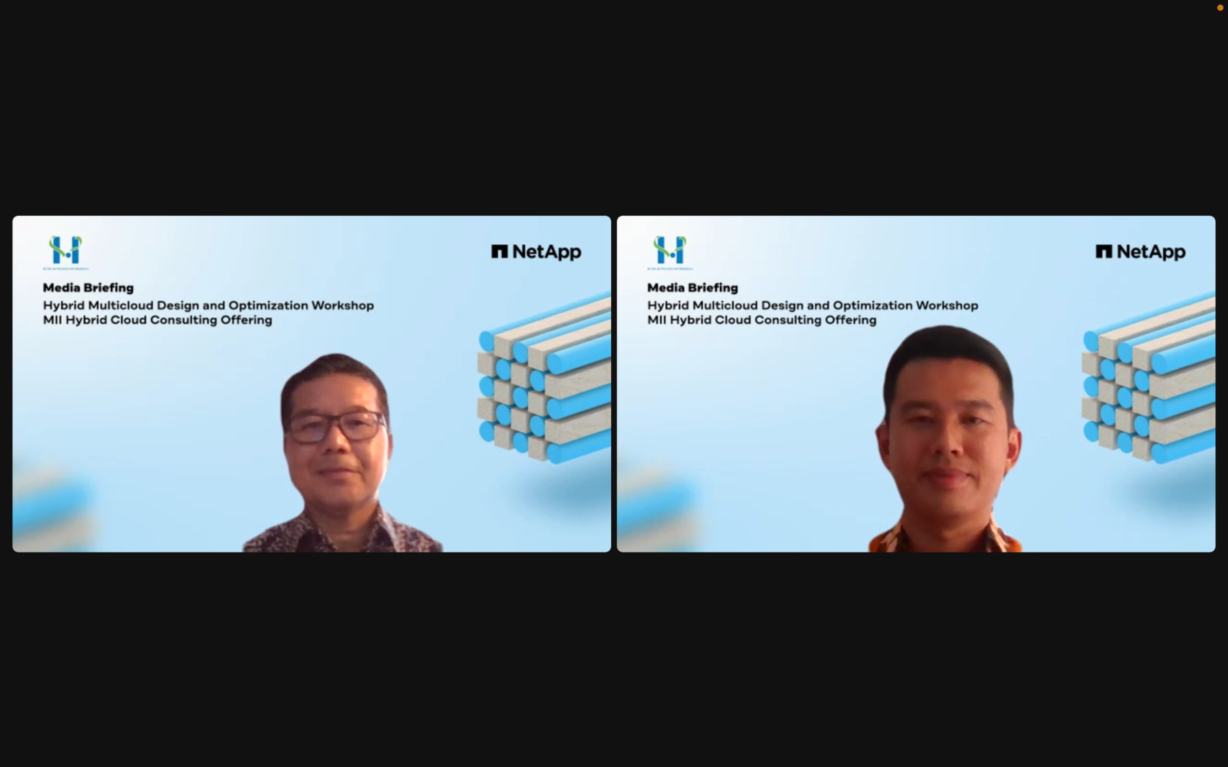 Foto Pembicara MII NetApp Virtual Media Briefing