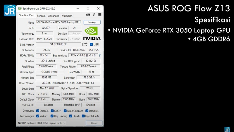 Review ASUS ROG Flow Z13 GZ301:  ASUS ROG Flow Z13 GZ301 10