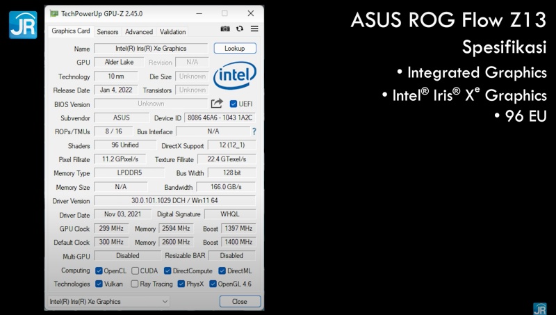 Review ASUS ROG Flow Z13 GZ301:  ASUS ROG Flow Z13 GZ301 6