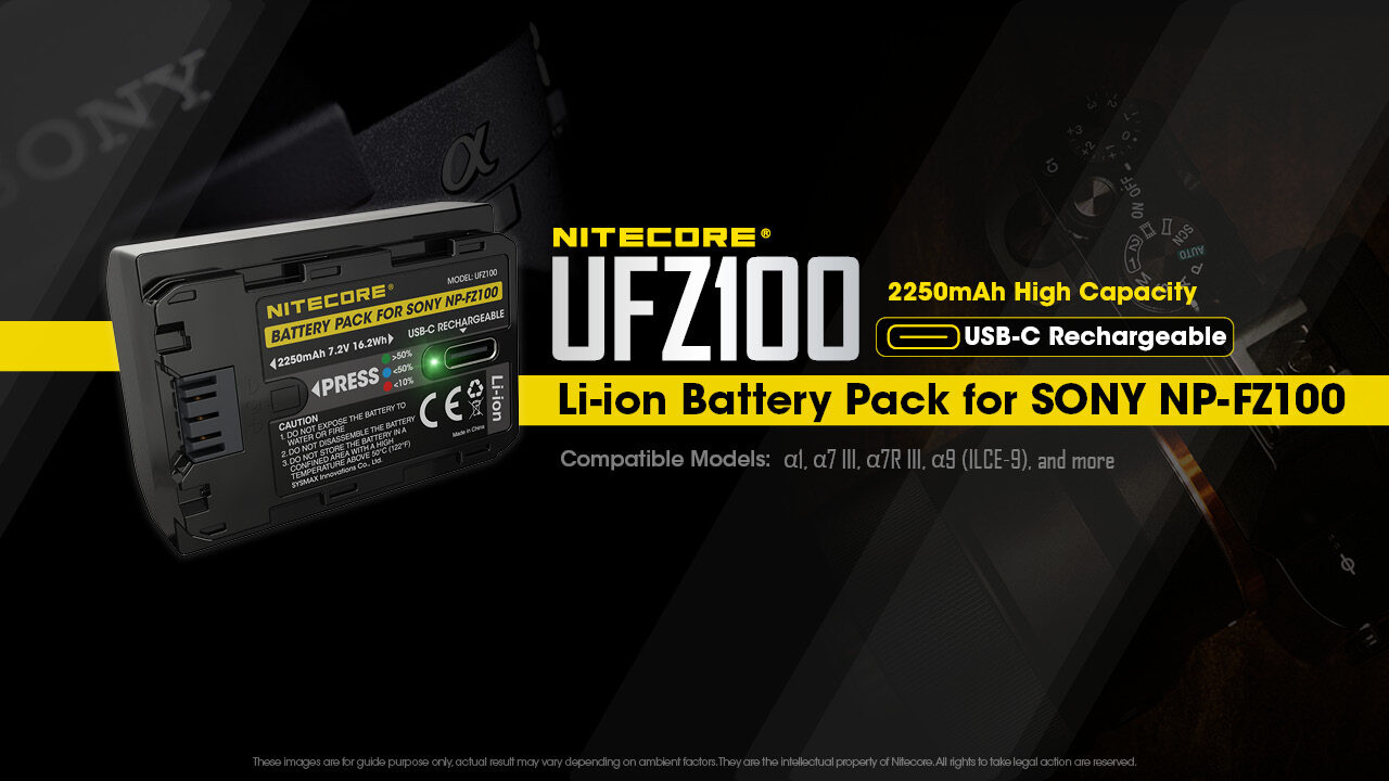 Nitcore UFZ100, Baterai Kamera yang Punya Port USB Type C 1 Baterai Nitcore UFZ100