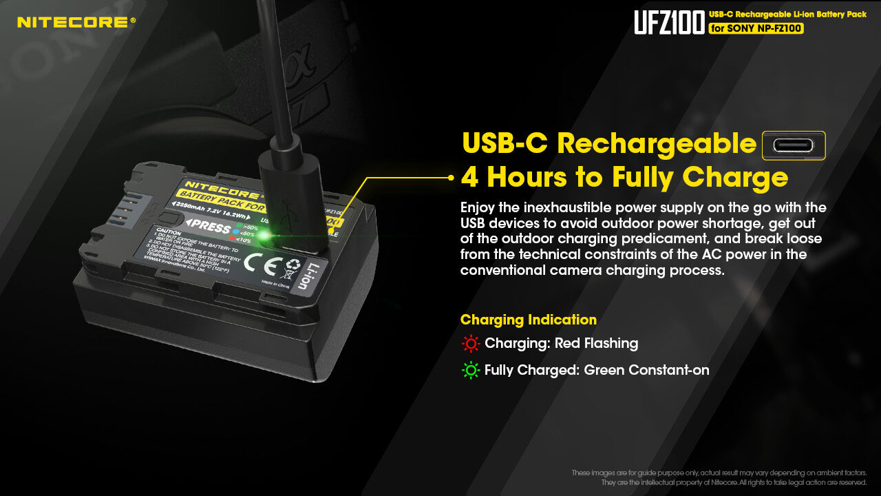 Nitcore UFZ100, Baterai Kamera yang Punya Port USB Type C 3 Baterai Nitro UFZ100
