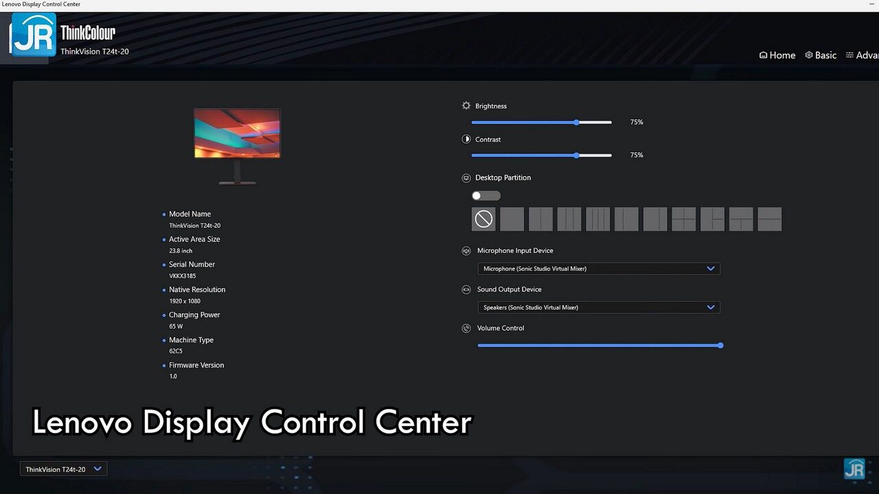 Review Lenovo ThinkVision T24t-20 