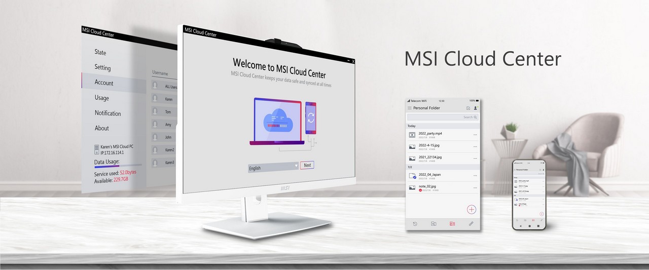 PC AIO MSI Modern Seri AM242 & AM272 dan Monitor Seri MD272 Modern Siap Melewati Batas Produktivitas 26 MSI Cloud Center for COMPUTEX