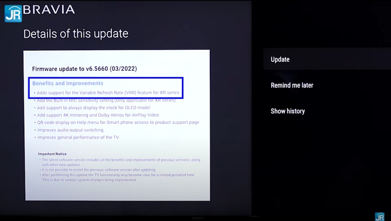 Update VRR pada SmartTV Sony Bravia XR X90J dan Playstation 5: Standar TV Gaming Masa Kini? 8 sony vrr 7