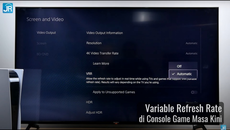 Update VRR pada SmartTV Sony Bravia XR X90J dan Playstation 5: Standar TV Gaming Masa Kini? 10 sony vrr 9