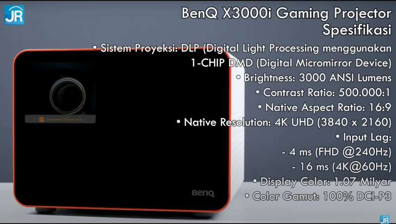 Review Proyektor BenQ X3000i: 4K HDR untuk Gaming dan Bioskop Pribadi 13 BenQ X3000i Gaming Projector 17