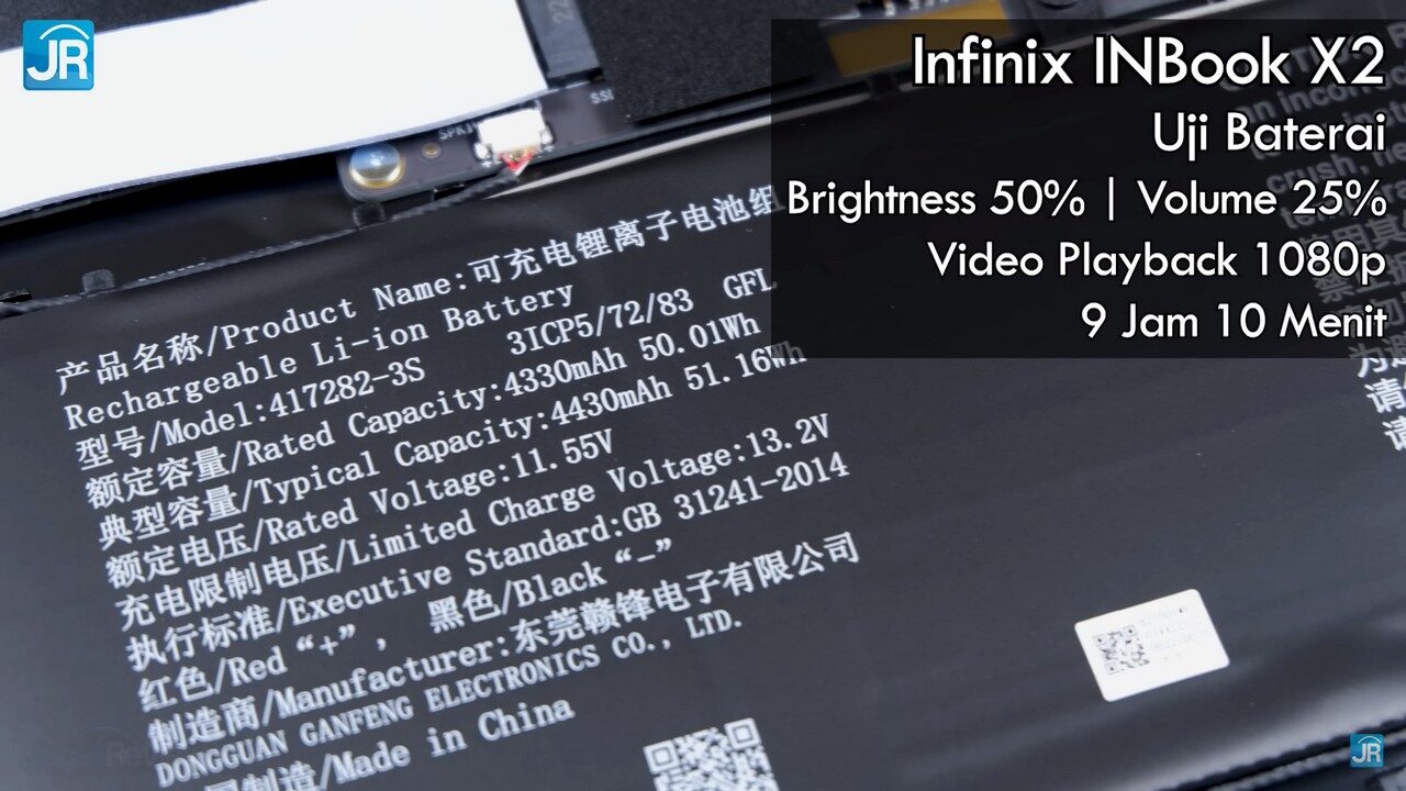 review Infinix INBook X2 Core i3 8GB 55