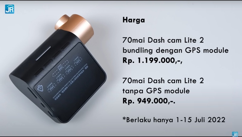 Review 70mai Dash Cam Lite 2: Kamera Dashcam dan Modul GPS Eksternal 1 70mai Dash Cam Lite 2 19