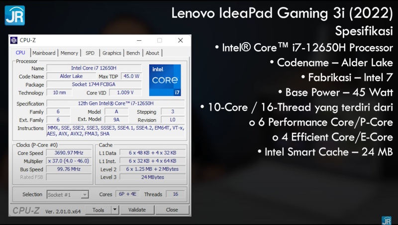 Review Lenovo IdeaPad Gaming 3i 15IAH7: Kembaran Lenovo Legion yg Lebih Murah! 3 lenovo ideapad gaming 3i 2022 Intel Core 12 4