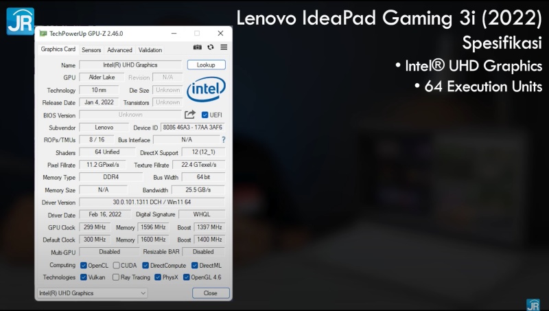 Review Lenovo IdeaPad Gaming 3i 15IAH7: Kembaran Lenovo Legion yg Lebih Murah! 4 lenovo ideapad gaming 3i 2022 Intel Core 12 5