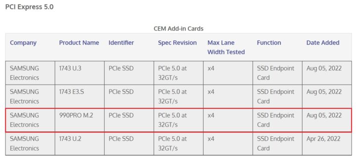 SSD Samsung 990 Pro Segera Rilis, Gunakan Interface PCIe 5.0? 1 SSD Samsung 990 Pro PCIe 5.0
