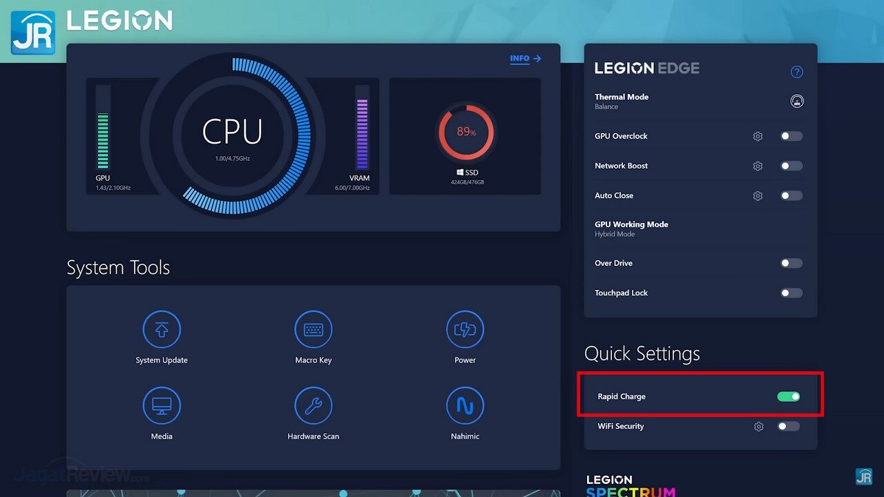 Review Lenovo Legion 5 (2022): Pakai AMD Ryzen 7 6800H, Lebih Tipis, Kencang dan Irit 25 Review Lenovo Legion 5 2022 AMD Ryzen 6000 H Series 71