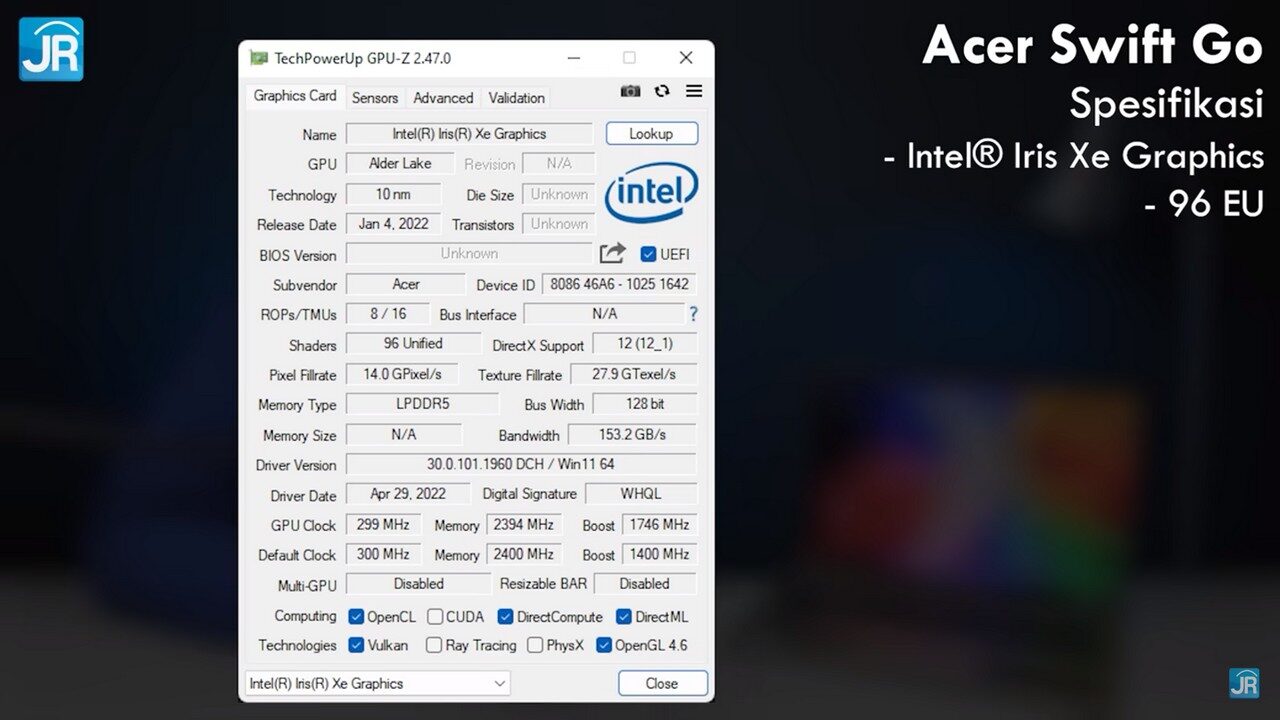 review Acer Swift Go 2022