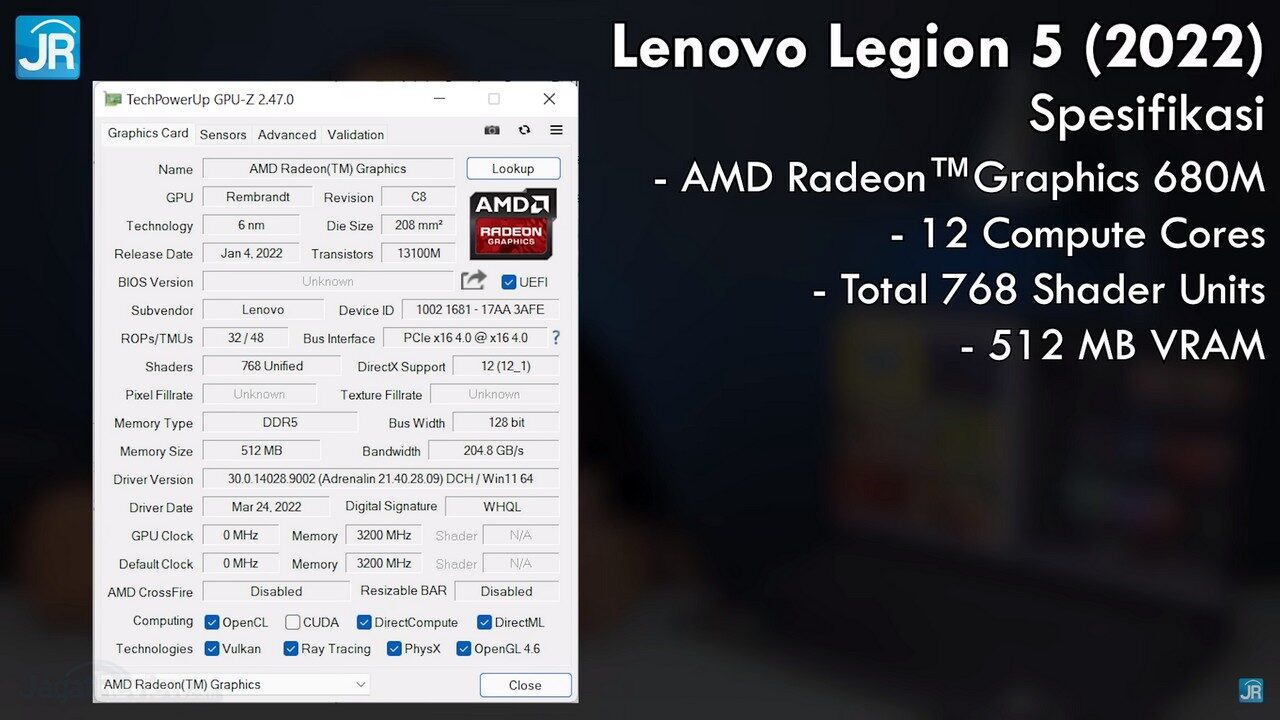 Review Lenovo Legion 5 (2022): Pakai AMD Ryzen 7 6800H, Lebih Tipis, Kencang dan Irit 3 review Lenovo Legion 5 (2030) AMD Ryzen 6000H