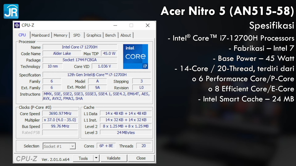 Review Acer Nitro 5 (AN515-58): Desain dan Performa ala Predator, Harga Lebih Murah! 2 Acer Nitro 5 AN515 58 4