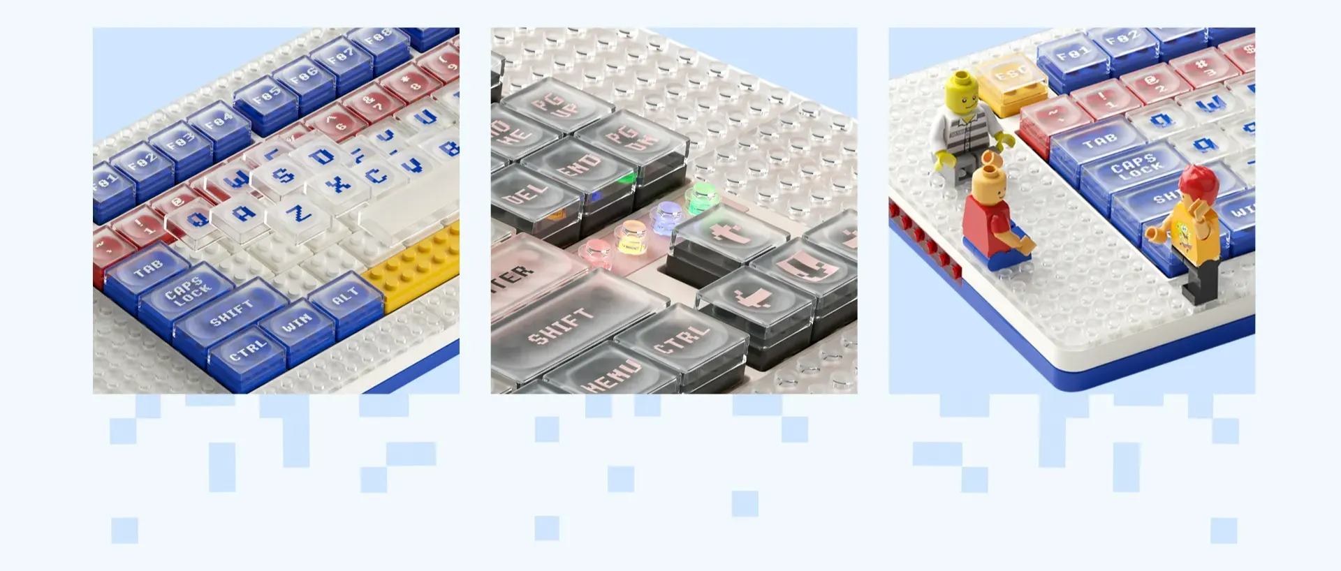 MelGeek Hadirkan Mechanical Keyboard Pertama dengan LEGO-Compatible 2 lego keyboard bricks