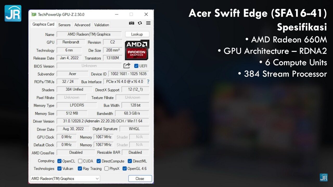 Review Acer Swift Edge: Laptop 16 Inci Paling Ringan & Kencang, Dengan Ryzen 6000 Series + DDR5 3 review Acer Swift Edge 10