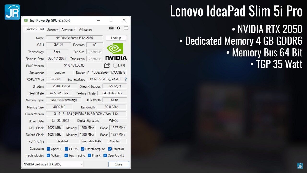 Review Lenovo IdeaPad Slim 5i Pro (2022): Ringkas, Performa Kelas Atas dengan RTX 2050 6 review Ideapad Slim 5i Pro 11
