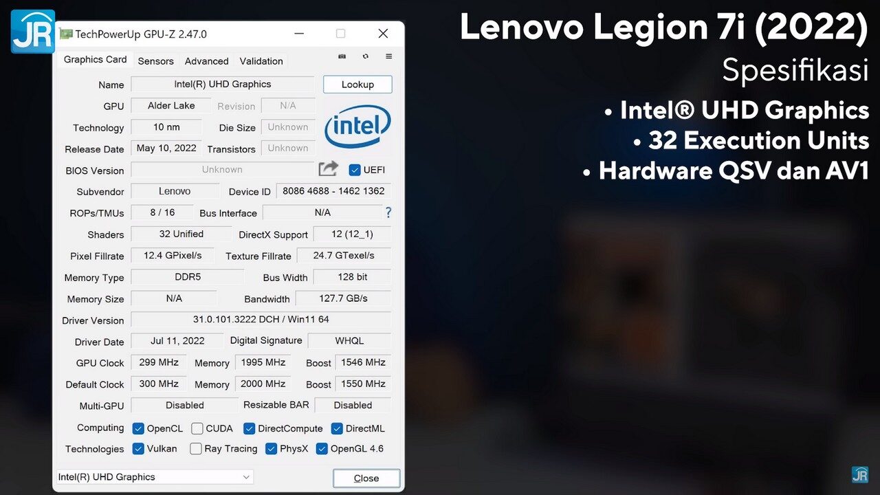 Review Lenovo Legion 7i (2022): Laptop MONSTER Lenovo yang Tetap Tipis 3  review Lenovo Legion 7i 2022