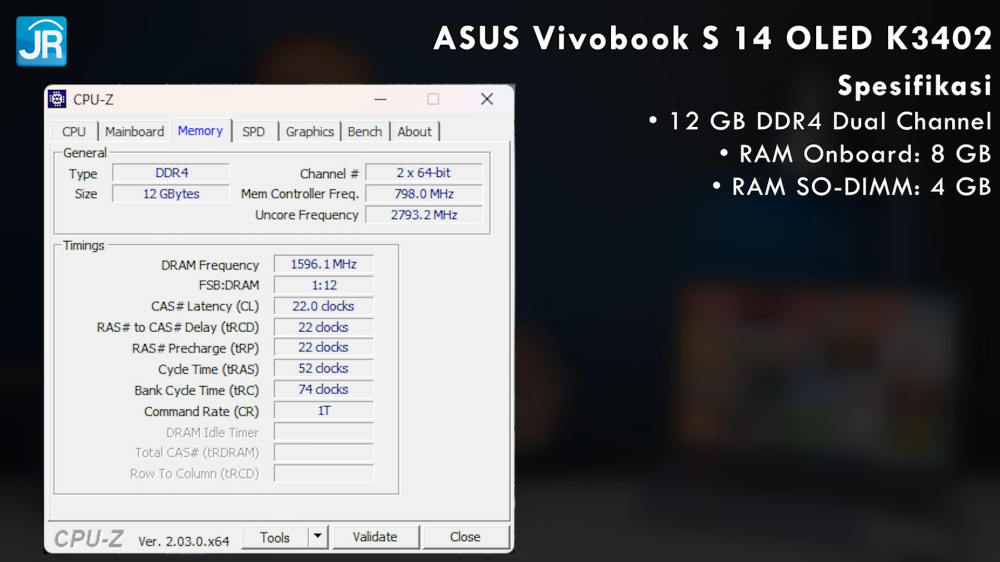 Review ASUS Vivobook S 14 OLED K3402: Laptop EVO Murah, Kencang, dan RAM Upgradeable 5 ASUS Vivobook S 14 OLED K3402 6